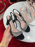 Rhinestone Decor Bridals Thick Heels